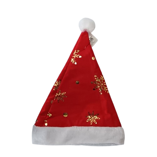 NAV. GORRO NAVIDENO CON COPOS DE NIEVE