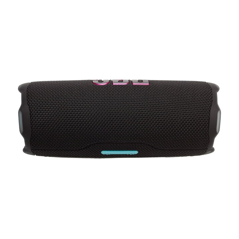 Parlante JBL Flip 7 portátil Bluetooth en color negro con diseño compacto y calidad de sonido superior
