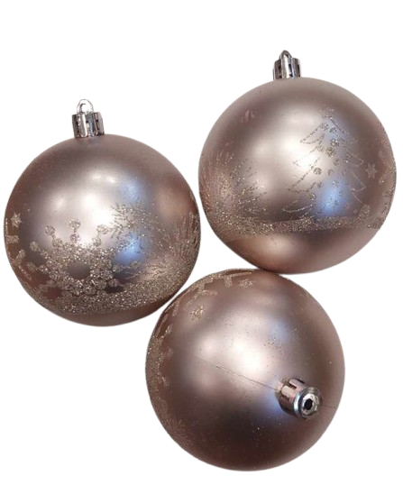 NAV. SET 3 PELOTAS 8CM ROSA CLARA