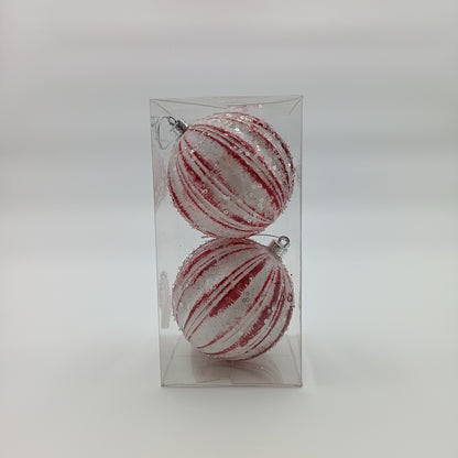 NAV. PELOTA SET2 10CM BLANCO LIN/ROJO