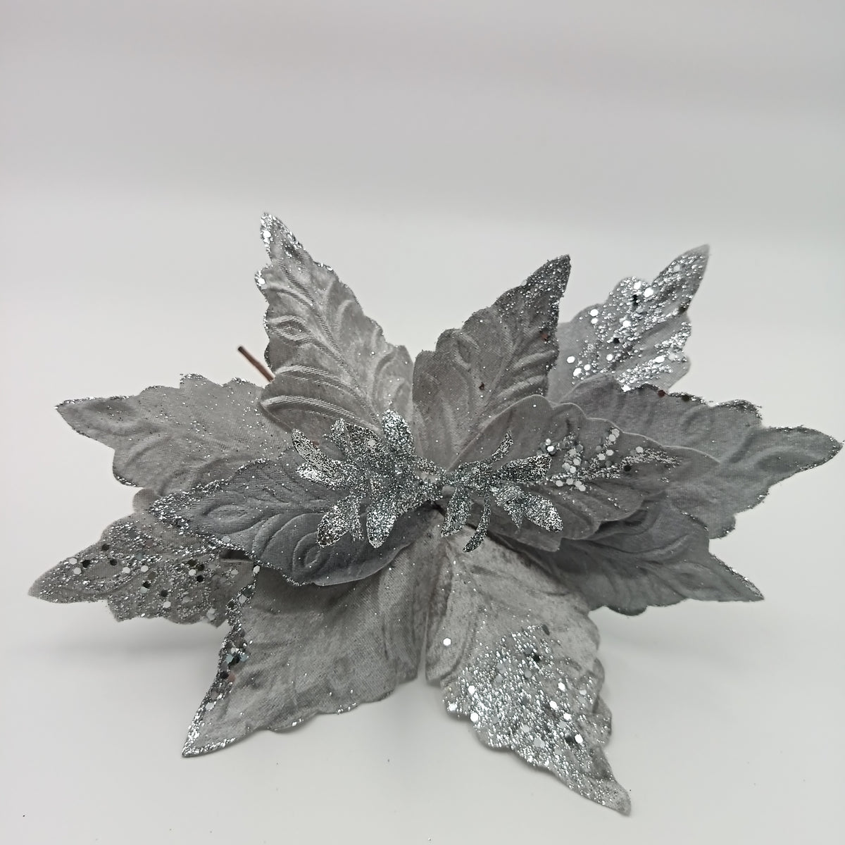 NAV. FLOR 32CM PLATA T/PASCUA