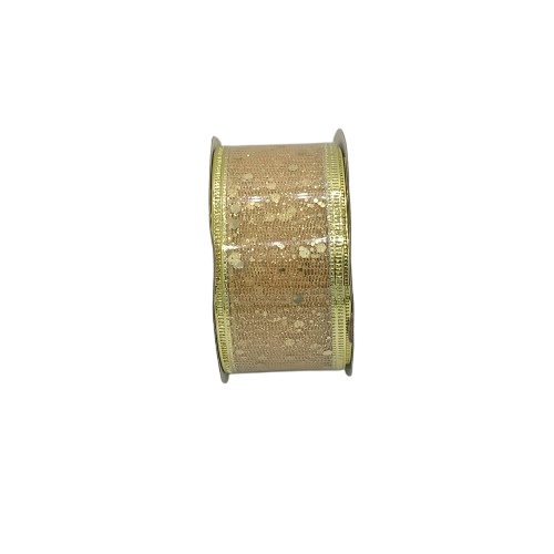 NAV. CINTA 3.8CM X 2.7M COLOR DORADO SUR
