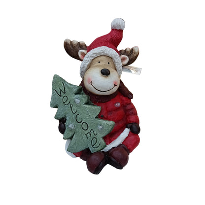ADORABLE RESIN REINDEER 36CM