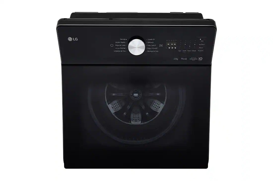 Lavadora LG WT23OBTX6 AI DD™ 23kg Carga Superior TurboWash™ Color Negro Ónix