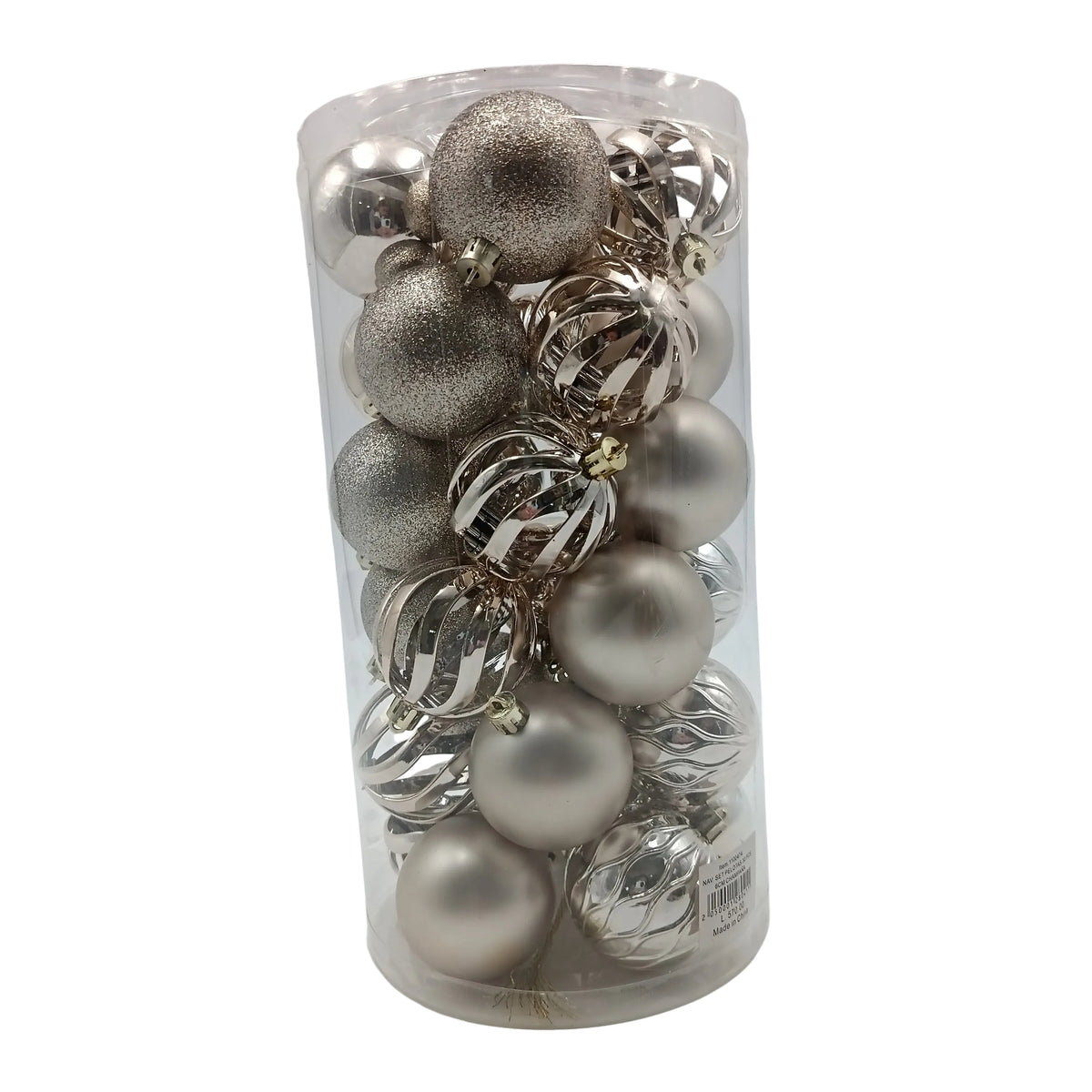 NAV. SET BALLS 30 PCS 6CM CHAMPAGNE