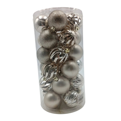 NAV. SET BALLS 30 PCS 6CM CHAMPAGNE