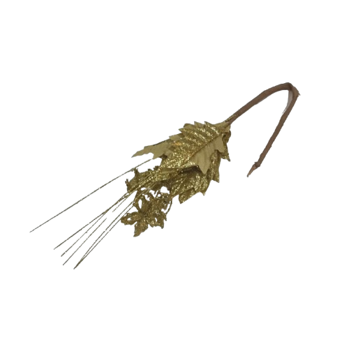 NAV. CON RAMA 42 CM DORADA