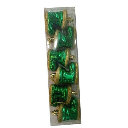 NAV. SET 6 BOTAS 6CM DEC. VERDE