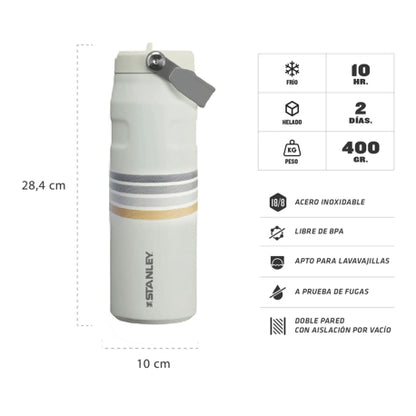 Stanley Iceflow Aerolight Flipstraw 710 Ml Cream Ash Stripe