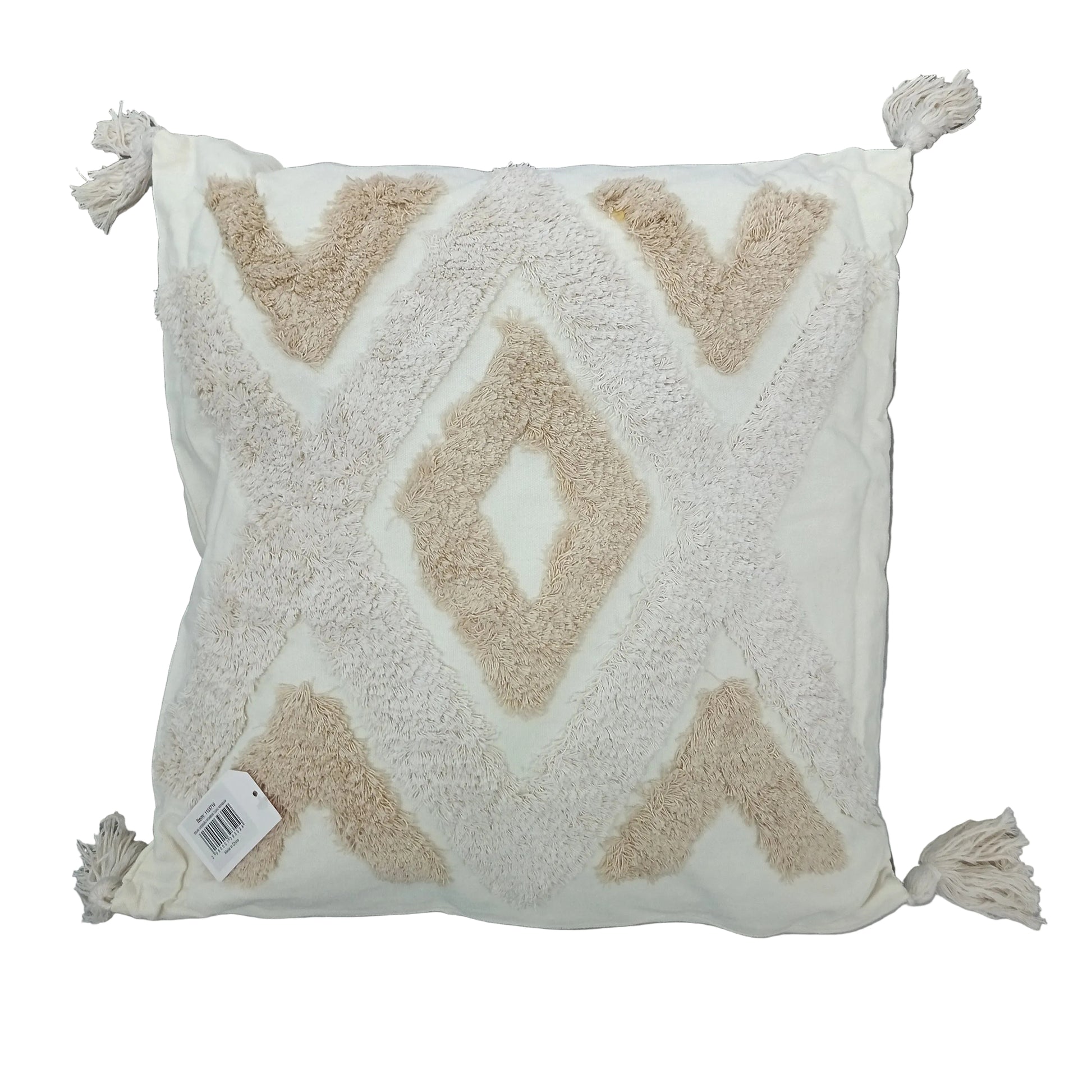 Cojín c/diseño rombos cuad 45x45cm