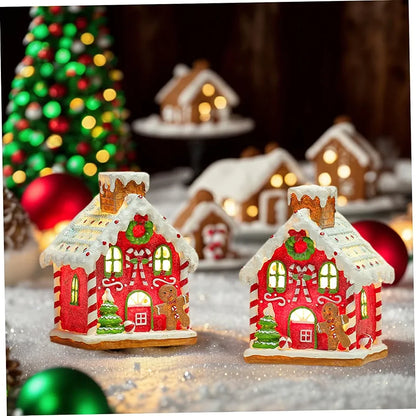 NAV. CASITA D/GALLETAS ROJA C/LUZ