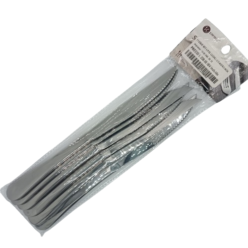 SET 6 PZS CUCHILLO D/ACERO INOX.