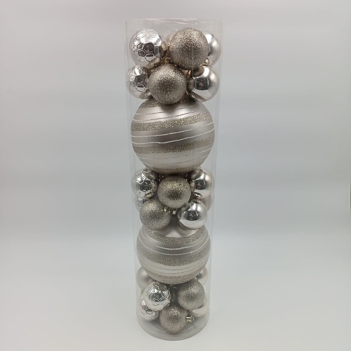 NAV. SET BALLS 32 PCS 6CM WITH CHAMPAGNE