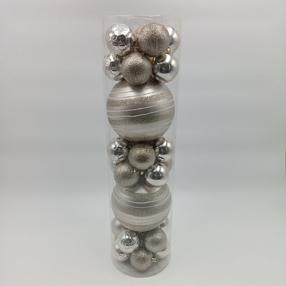 NAV. SET BALLS 32 PCS 6CM WITH CHAMPAGNE