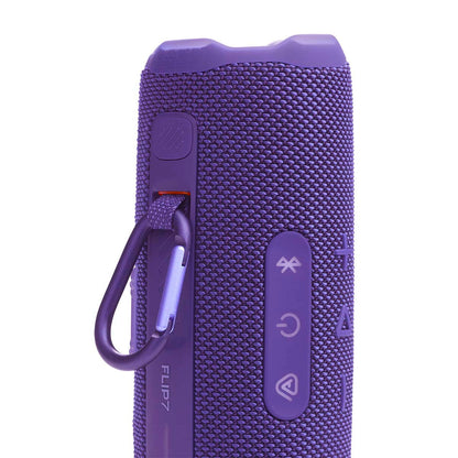 Parlante JBL Flip 7 Púrpura Portátil Bluetooth IP68 con 14h de batería y Sonido Estéreo