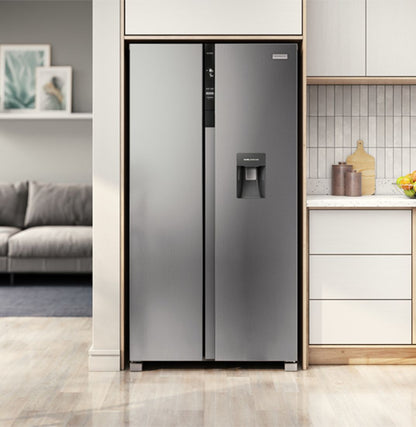 19' SBS INVERTER SILVER REFRIGERATOR