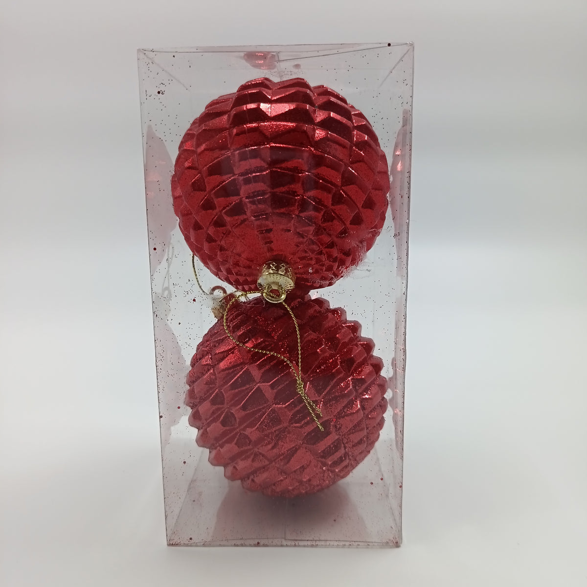 NAV. PELOTA SET2 10CM ROJO TROQ./BRIL.