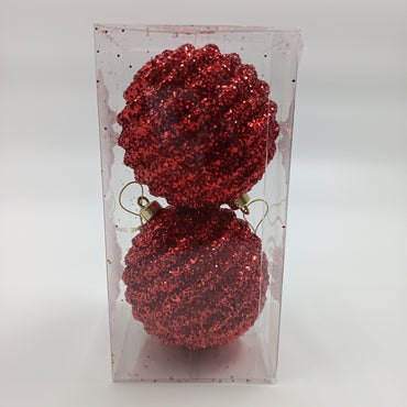 NAV. PELOTA SET2 10CM ROJO LINE/BRIL.