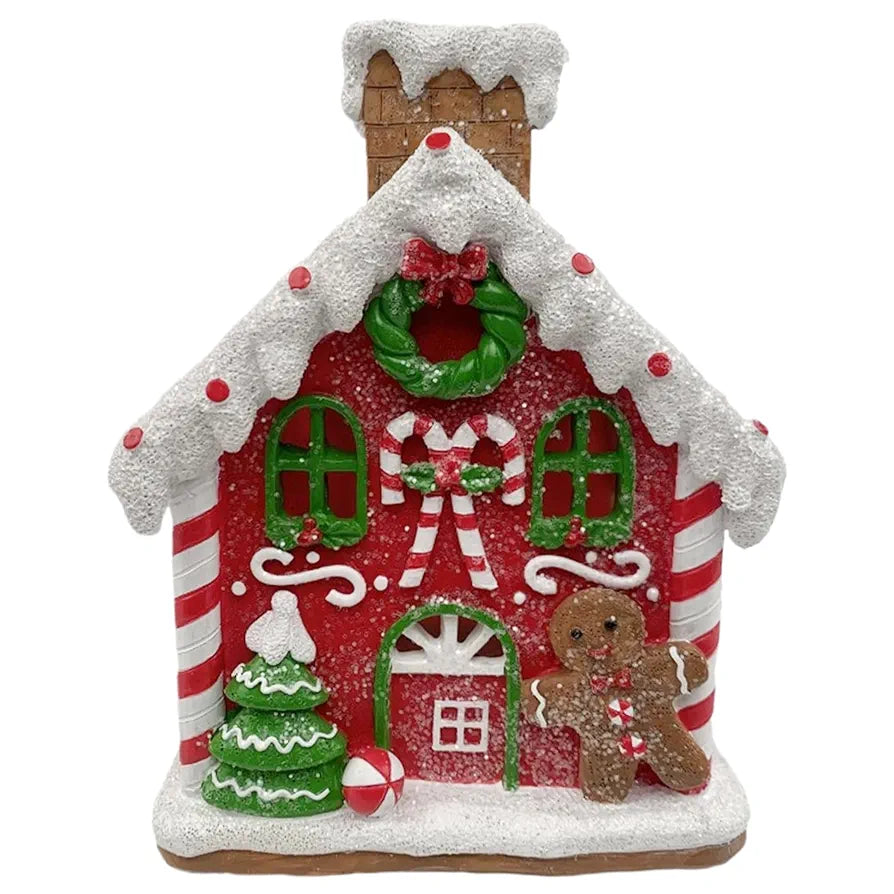 NAV. CASITA D/GALLETAS ROJA C/LUZ