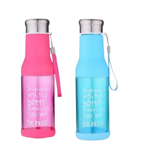 BOTTLE FOR WATER 550ML ASSORTED