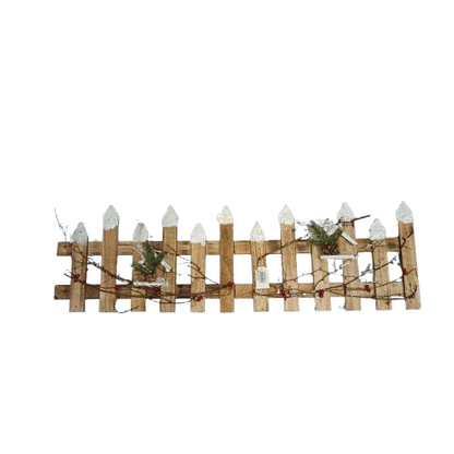 NAV. WOODEN BROWN FENCE ORNAMENT 1M