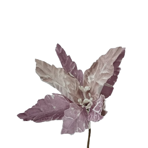 Christmas Poinsettia Pink Lilac 23cm