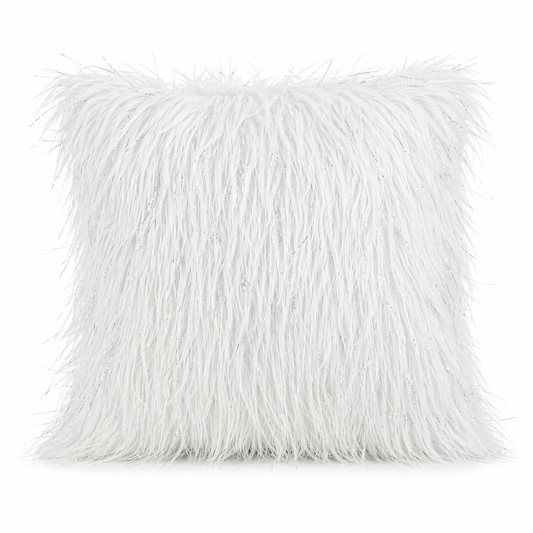 Cojín de Peluche color Blanco