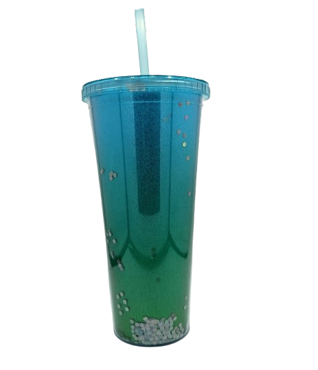 VASO C/TAPA + PAJILLA SURT.