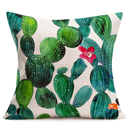 Cojin 44x44cm cactus cuadrado