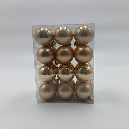 NAV. SET 24 BALLS 5 CM GOLD COLOR