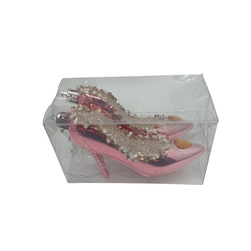 NAV. COLGANTE SET 2 TACONES 10 CM ROSADO