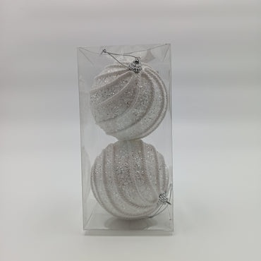 NAV. PELOTA SET2 10CM BLANCO C/LINEAS