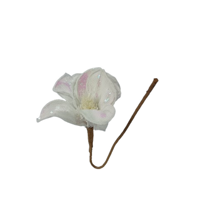 NAV. FLOR MAGNOLIA BLANCO IRIDESCENTE 19"