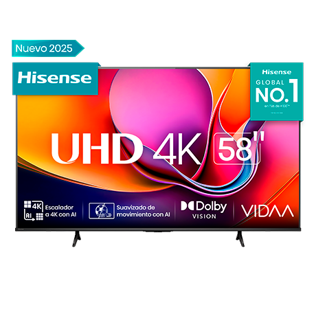 TV HISENSE LED 58 SMART VIDAA UHD 4K
