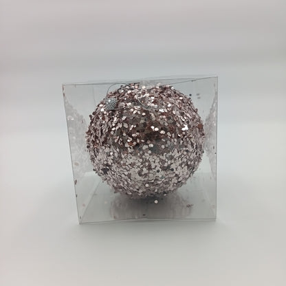 PELOTA MORADA BRILLO 15CM
