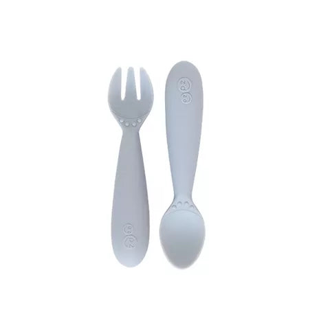 EZPZ MINI UTENSILIOS SILICON PEWTER