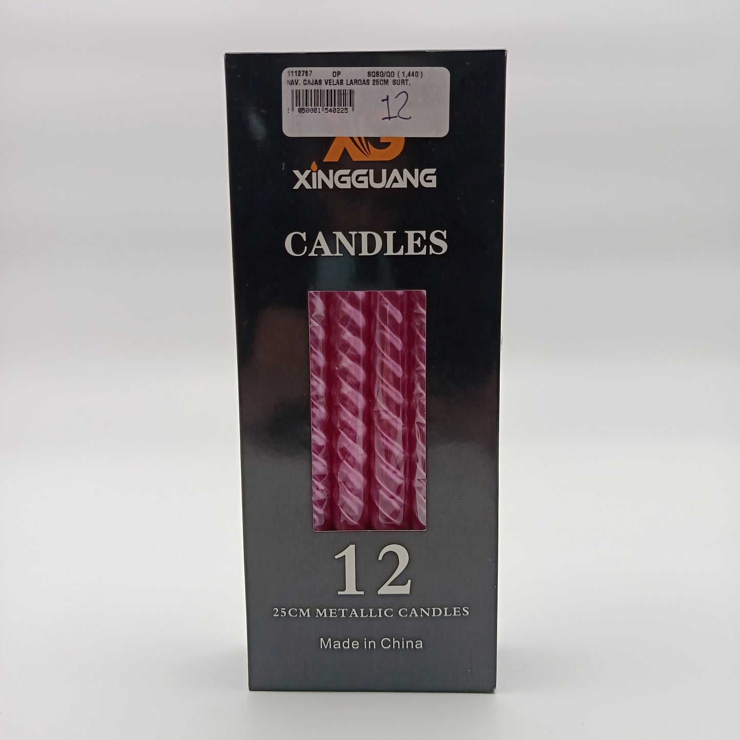 NAV CAJAS VELAS LARGAS 25CM SURT