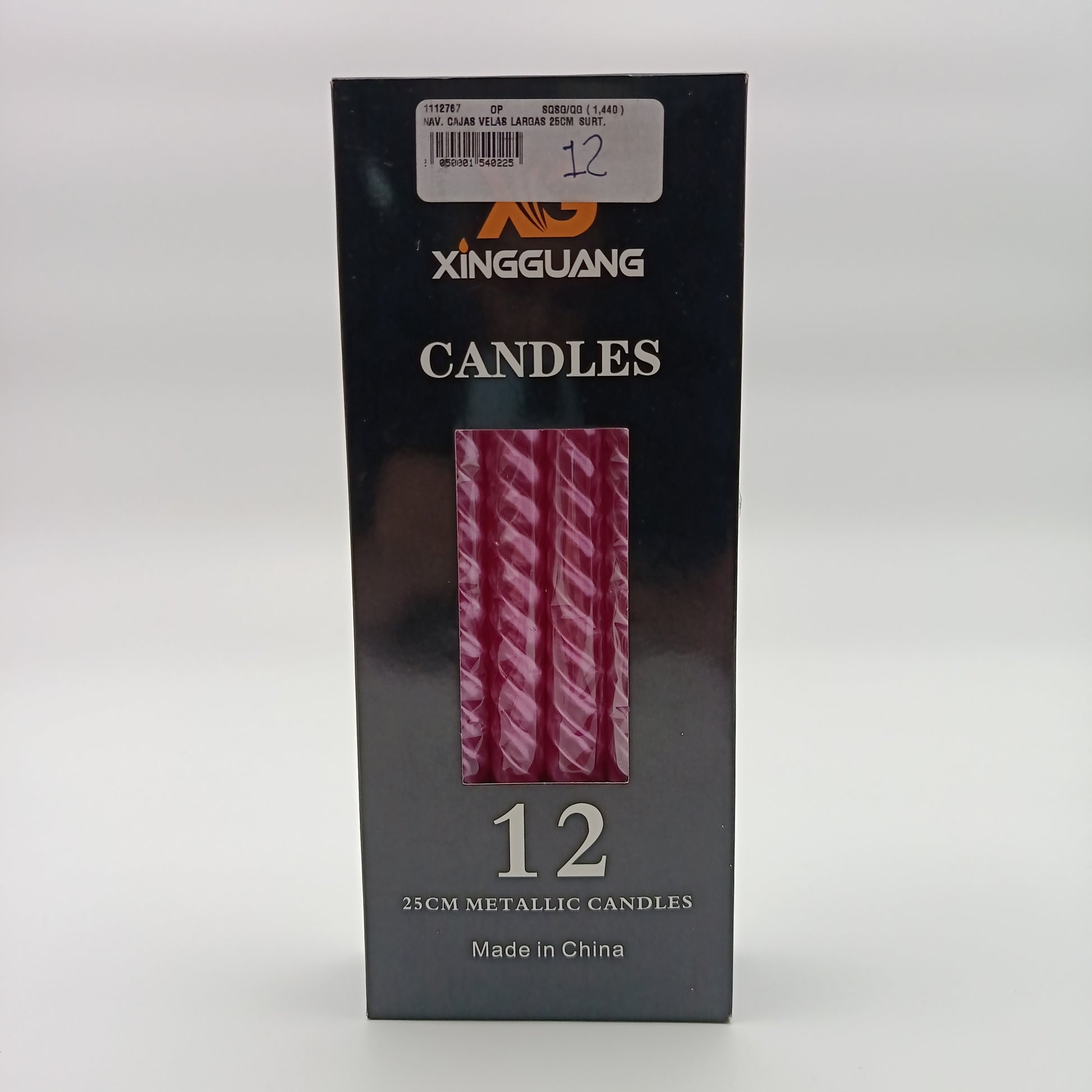 NAV CAJAS VELAS LARGAS 25CM SURT