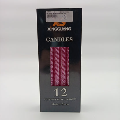 NAV CAJAS VELAS LARGAS 25CM SURT