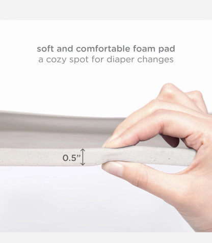 Ubbi Cambiador de Espuma Premium - Diseño Ergonómico (Taupe)