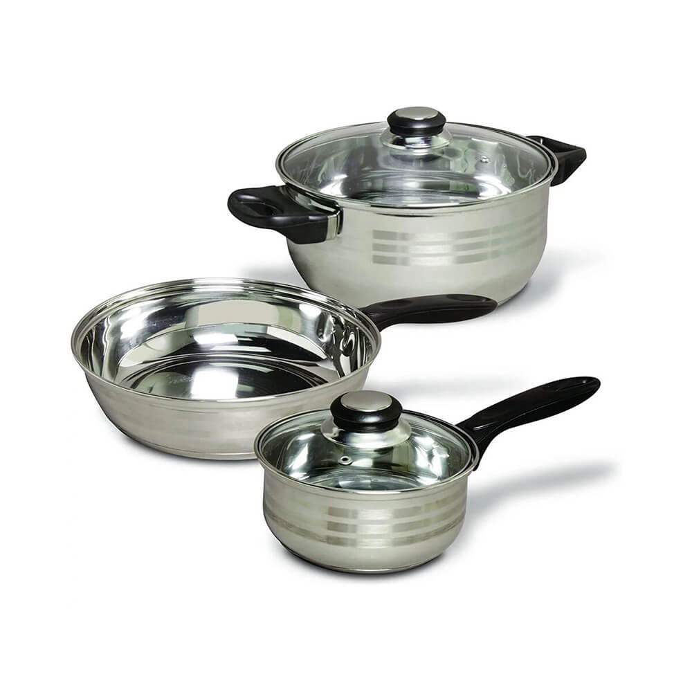 Set Cocina Gibson Home Total Kitchen 32pz Acero Inox 89117.32