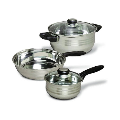 Set Cocina Gibson Home Total Kitchen 32pz Acero Inox 89117.32