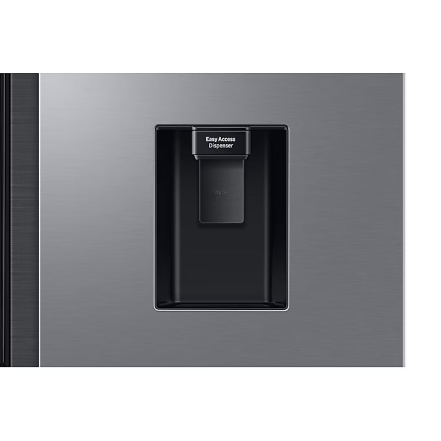 Dispensador de agua Easy Access en refrigerador Samsung modelo LL0101 color acero inoxidable