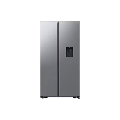 Refrigerador Samsung modelo LL0101 con puertas dobles y dispensador de agua en acero inoxidable