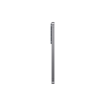 Celular Samsung gris visto de lado con diseño elegante