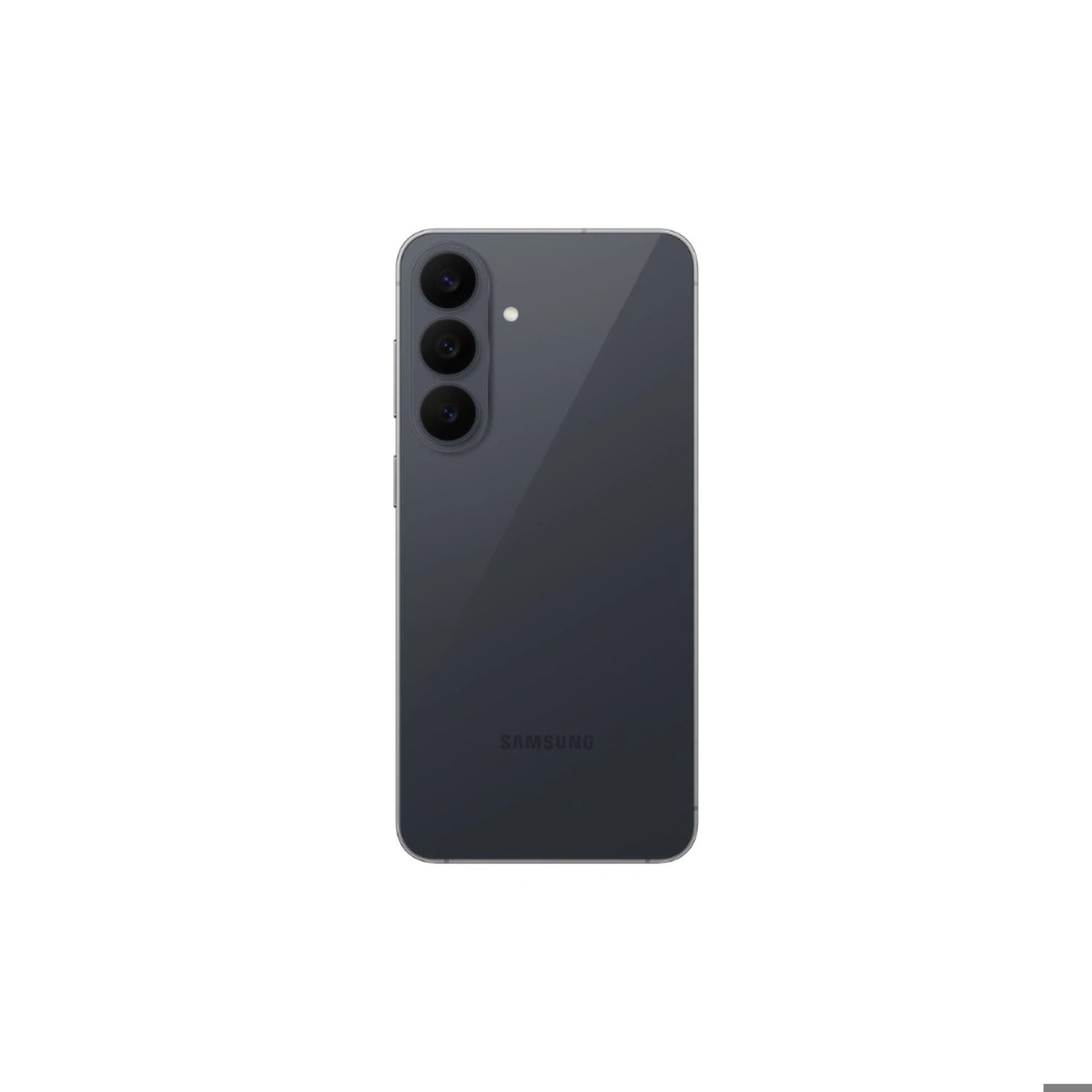 Celular Samsung modelo LL050504, color negro, vista trasera del dispositivo.