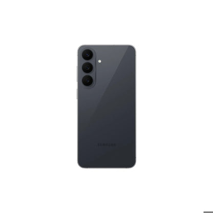 Celular Samsung modelo LL050504, color negro, vista trasera del dispositivo.