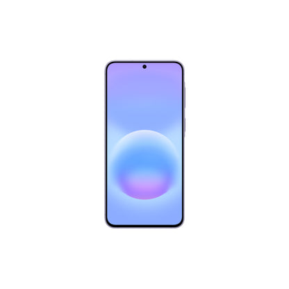 Samsung Galaxy frontal, pantalla clara y elegante, diseño moderno