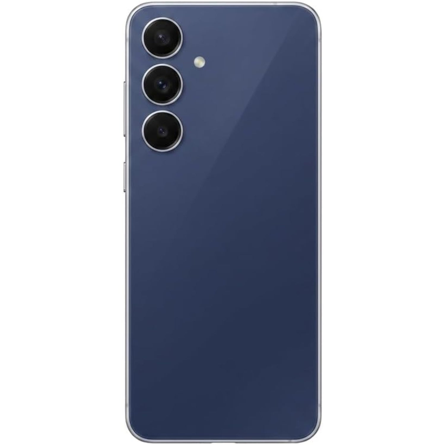 Samsung Galaxy S25 azul, vista trasera con tres cámaras