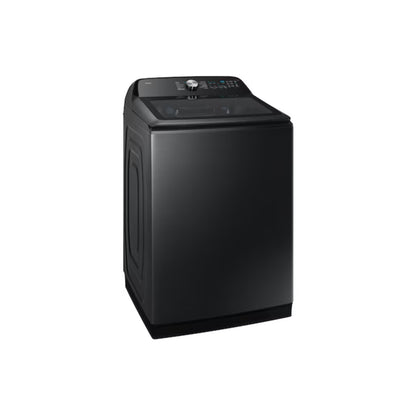 Lavadora digital inverter 26kg de Samsung en color negro con diseño moderno y panel de control intuitivo